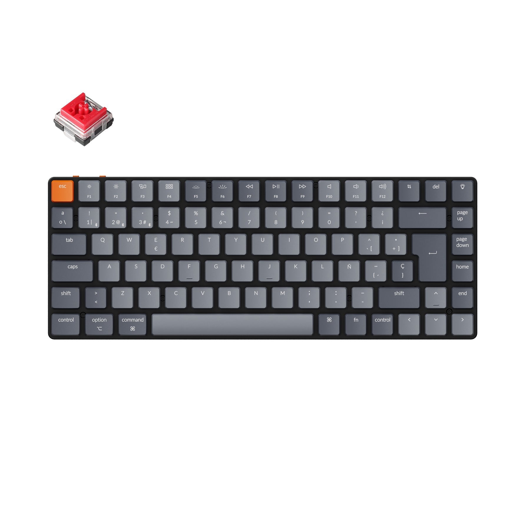 Keychron K3 Ultraschlanke kabellose mechanische Tastatur (ES ISO-Layout) – Version 2