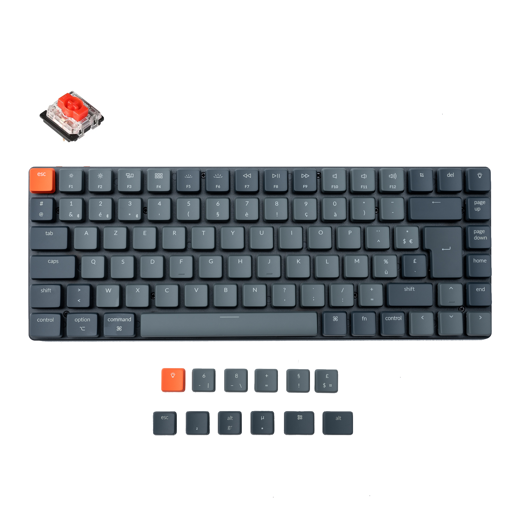 Keychron K3 Ultraschlanke kabellose mechanische Tastatur FR-ISO-Layout