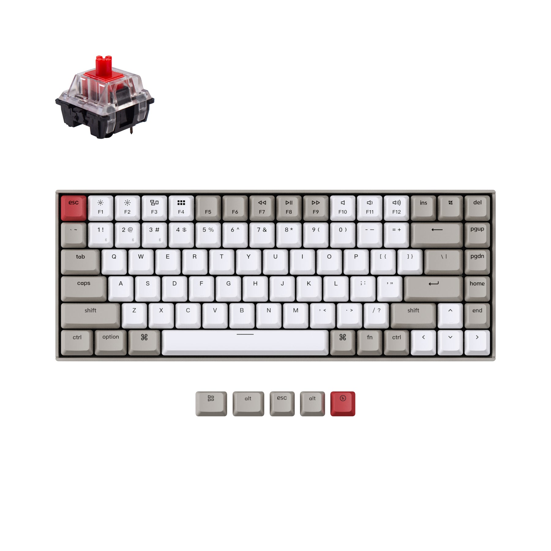 Keychron K2 Non-Backlight Wireless Mechanical Keyboard (US ANSI 