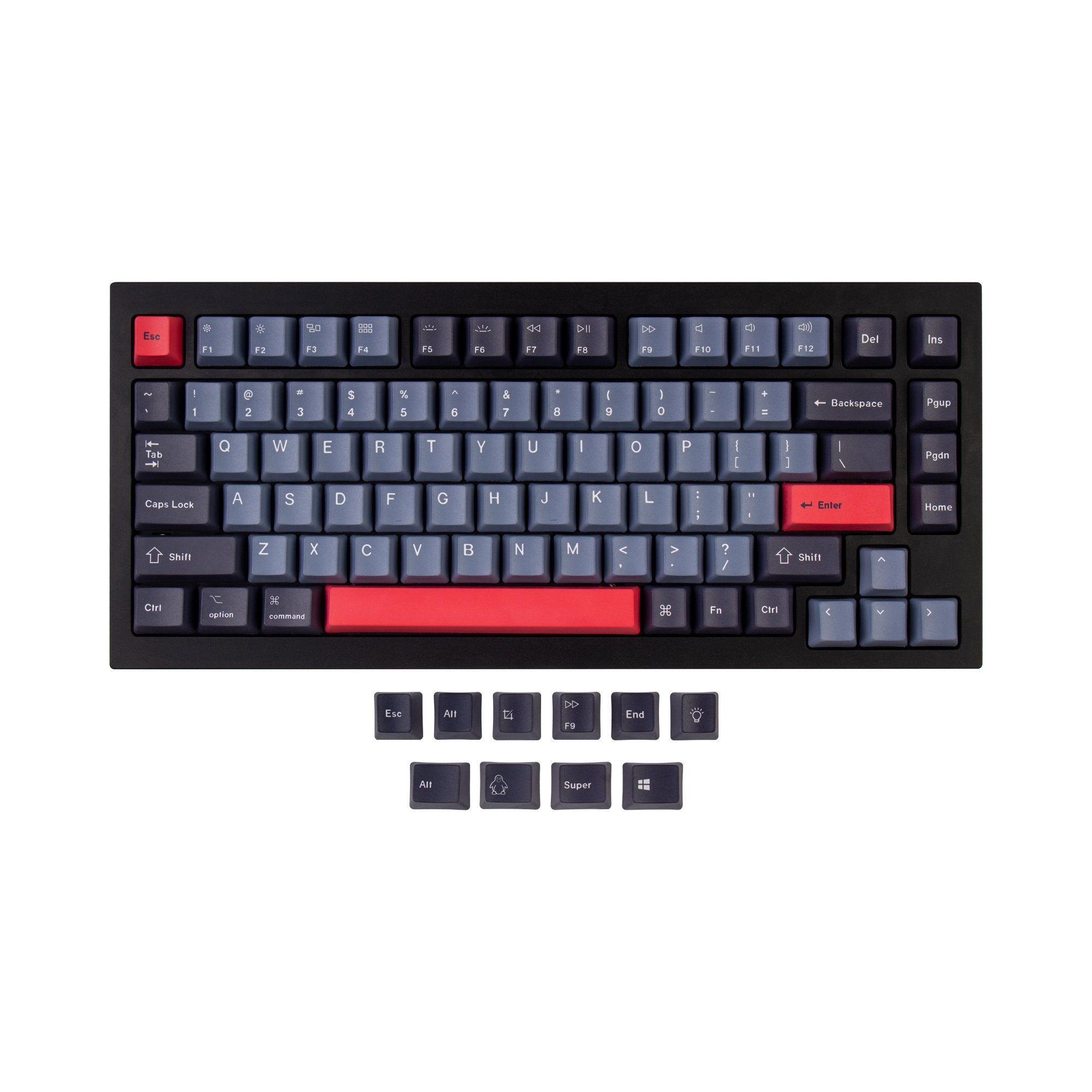 OEM Dye-Sub PBT Tastenkappen-Set - Dolch Rot